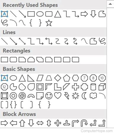 Check shape in word