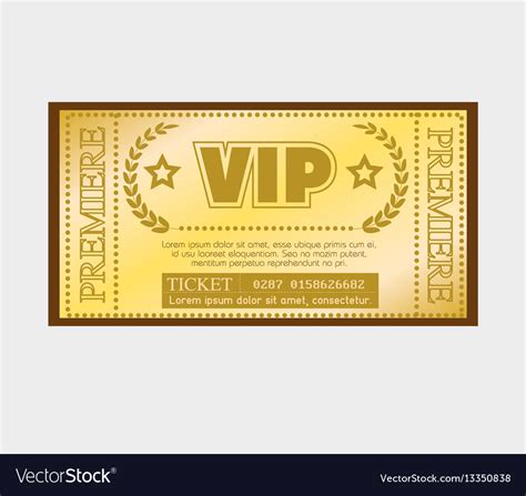 Cinema ticket entrance icon Royalty Free Vector Image