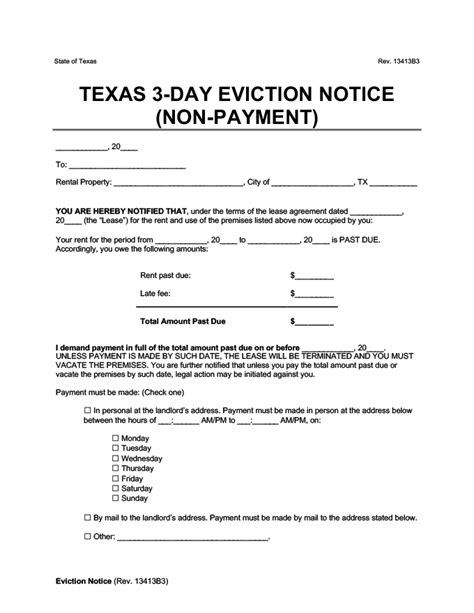 Free Texas Eviction Notice Forms | PDF & Word Templates