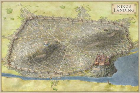 King's Landing - Fantastic Maps | Mapa juego de tronos, Mapa de ...