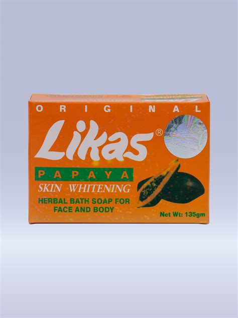 Original Likas Papaya Skin Whitening Herbal Bath Soap for Face and Body ...