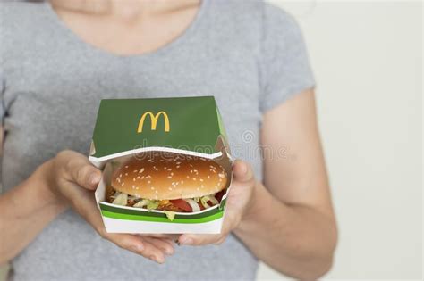 POLAND. MAY, 2021. Popular Fast Food Cafe McDonald S. Famous Fries, McVeggie Meal Editorial ...