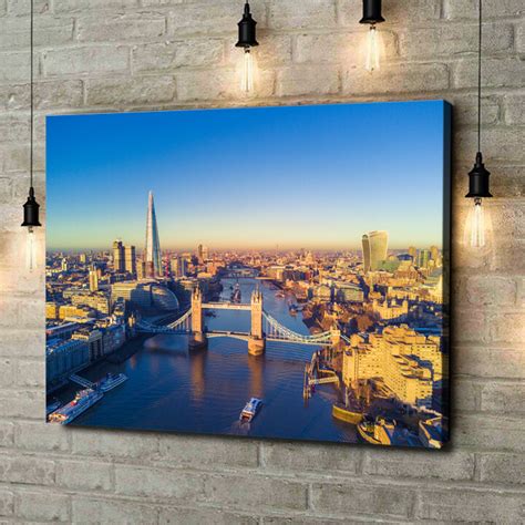 Aerial View Of London Bridge - Premium Decorative Photo Canvases ...