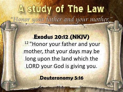 Honor Your Father And Your Mother - The Fifth Commandment - (Lesson F…