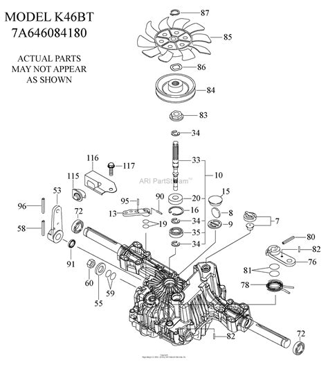 Husqvarna YTH 20 K 46 (917289542) (2010-01) Parts Diagram for Tufftorq Transaxle