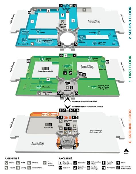 Museum Map | Smithsonian National Museum of Natural History | Natural ...