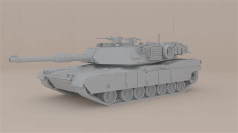 M1A1 Abrams Free 3D Model - .max - Free3D