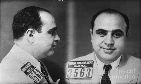 Mug Shot Of Gangster Al Capone by Bettmann