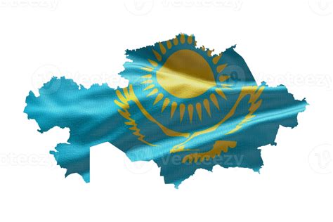 Kazakhstan map outline icon. PNG alpha channel. Country with national flag 21194133 PNG