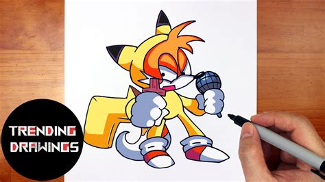 How To Draw FNF MOD Character - Tails Halloween Ea by ...