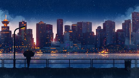 Anime City Lights Wallpapers - Top Free Anime City Lights Backgrounds - WallpaperAccess