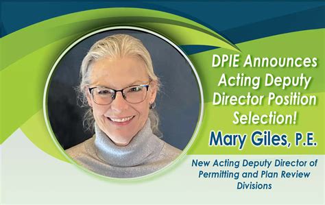 Mary Giles Has Been Selected as New Acting Deputy Director | Prince ...