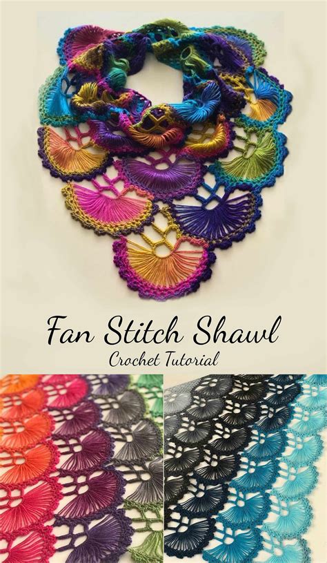 Crochet Beautiful Fan Stitch - Pretty Ideas