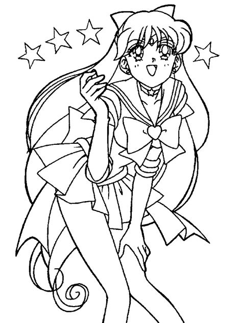 Super Sailor Venus Coloring Page 3 by Sailortwilight on DeviantArt