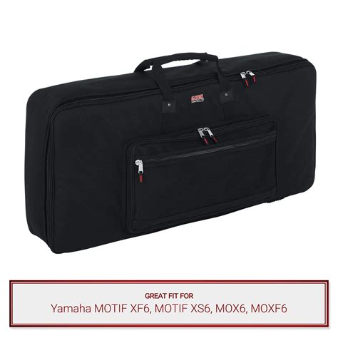 Gator Cases Keyboard Gig Bag for Yamaha MOTIF XF6, MOTIF XS6, MOX6, MO - Pixel Pro Audio