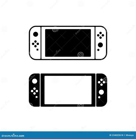 Nintendo Switch. Game Controller Design Template Icon Stock Vector ...