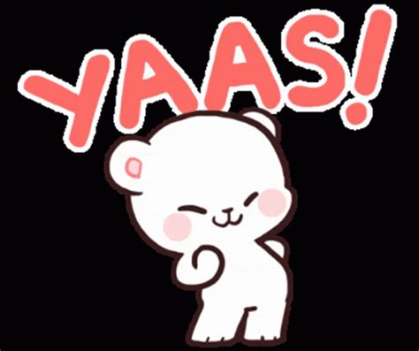 Yas Yay GIF - Yas Yay Happy - Discover & Share GIFs Bear Gif, Milk & Mocha, Emoticons, Emoji ...