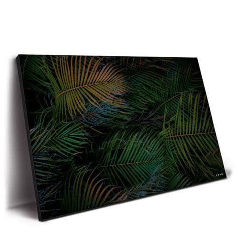 Night Green Palm Wall Art - BIG Wall Décor