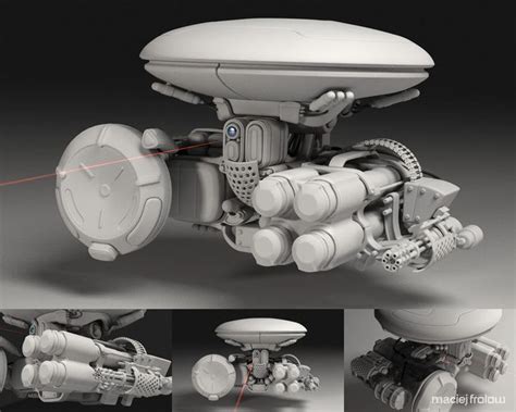 Heavy Equiped Combat Drone 1.0 by maciejfrolow | Drones concept, Drone ...