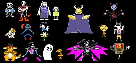 Undertale Colored Battle Sprites Preview by TalkingClub on DeviantArt