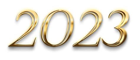 Golden Luxury 2023 Numbers Clip Art, Golden, 3d, Quick, Luxury, Poster ...