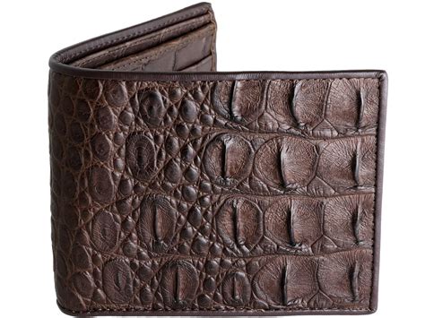 Alligator Wallet Genuine Alligator Skin Brown Gator Wallet | Etsy