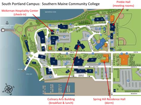 Smcc South Portland Campus Map - Time Zones Map