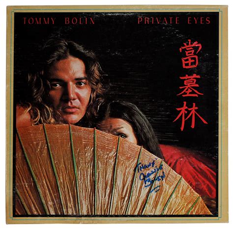 Lot Detail - Tommy Bolin "Private Eyes" Album Cover Used Parasol