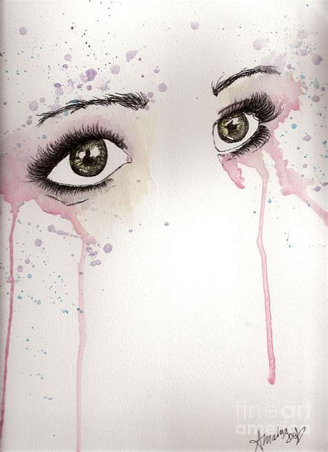 Crying Eyes Painting by Allison Mahn | Fine Art America