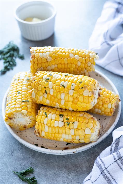 Air Fryer Corn on the Cob - Flavor the Moments