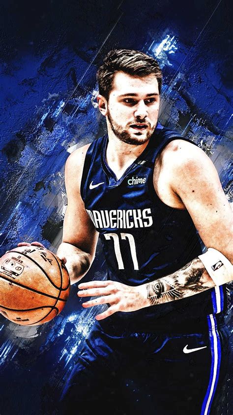 Dallas Mavericks, Wood Backdrop, Luka Dončić, Basketball Association ...