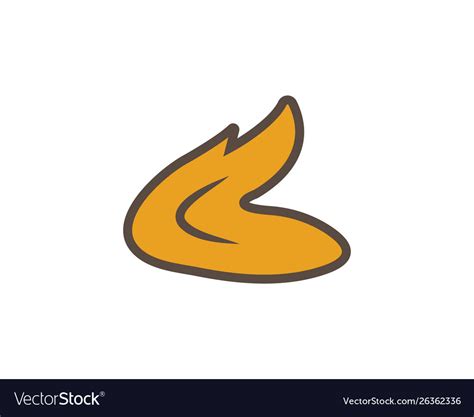 Fried chicken wing icon logo Royalty Free Vector Image