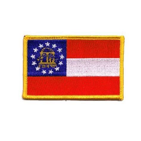 Georgia State Flag Patch . $2.49 | Flag patches, Embroidered patches ...