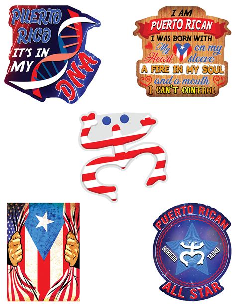 Puerto Rico Stickers Our Puerto Rico Flag Stickers Are - Etsy