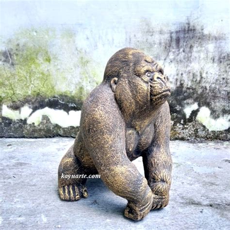 GORILLA STATUE 30 CM | SBGO30 – Kayuarte