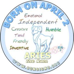 April 2 Zodiac Horoscope Birthday Personality - SunSigns.Org