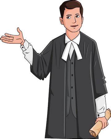 Premium Vector | Lawyer with degree in hand vector illustration