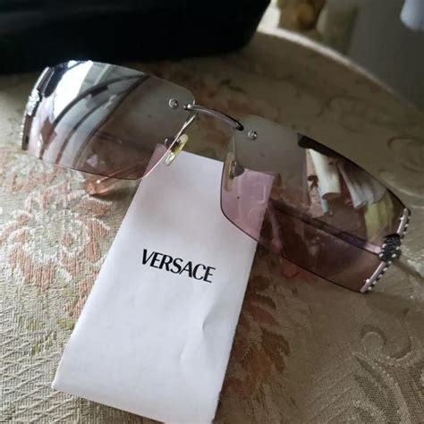 Authentic Vintage Versace Medusa Sunglasses Mirrored... - Depop