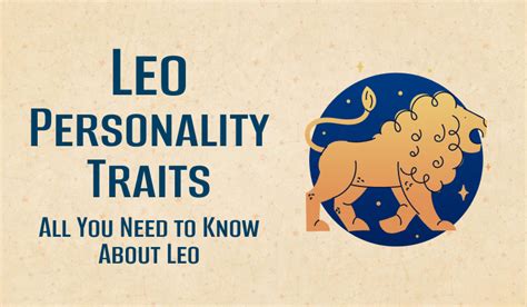 Leo Personality Traits: All You Need to Know About Leo! - Namoastro