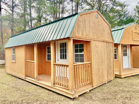 12X24 Corner Porch Lofted Barn Cabin-Graceland Stain 150445-Buy Me - Factory Outlet Buildings ...