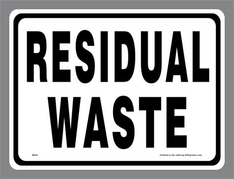 Residual Waste Sticker for Diverting Waste Streams