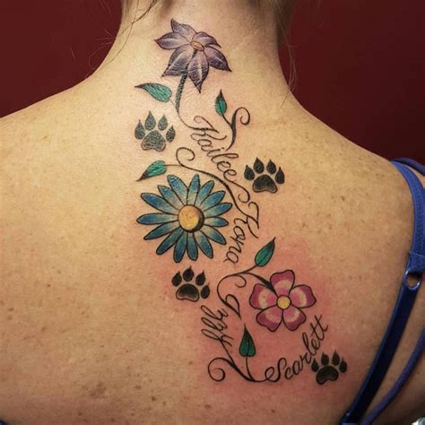 90+ Best Paw Print Tattoo Meanings and Designs - Nice Trails (2019)