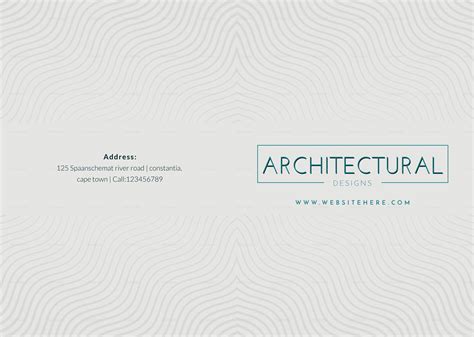 Architectural Firm Brochure Design Template in PSD, Word, Publisher