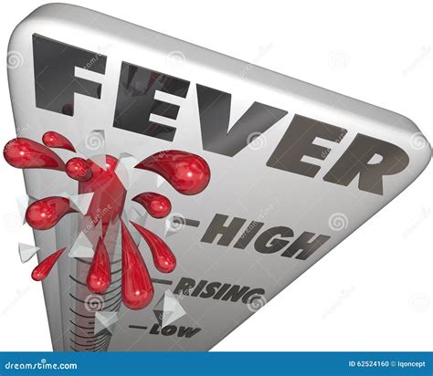 Fever Thermometer Measure Illness Temperature Sick Cold Flu Stock ...