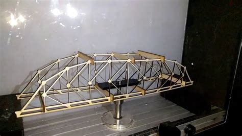 Destructive testing of K truss bridge model - YouTube