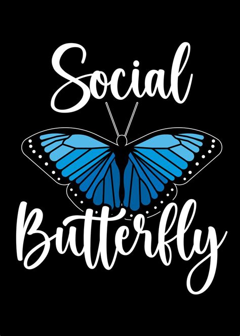 'Social Butterfly' Poster by NAO | Displate