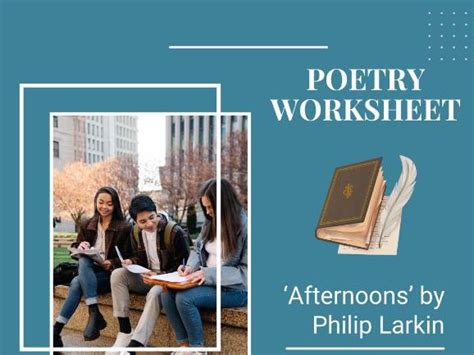 Afternoons by Philip Larkin Worksheet | Teaching Resources