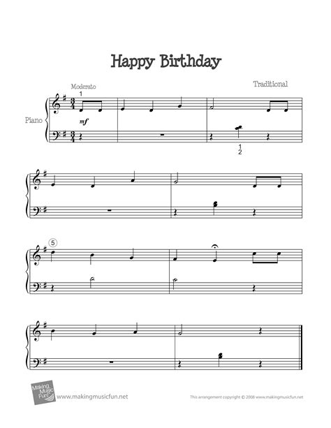 Happy Birthday Easy Piano Letters | Images and Photos finder