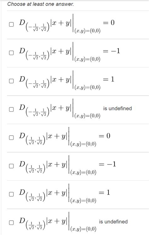 Solved 1. Question 1 - definition of directional derivative | Chegg.com