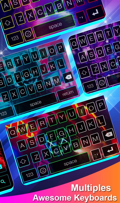 Neon LED Keyboard RGB Colors for Android - Download